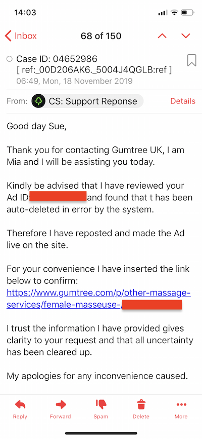 Gumtree Advertising Part 3, Gumtree Advertising Part 3, Full Body Massage Service