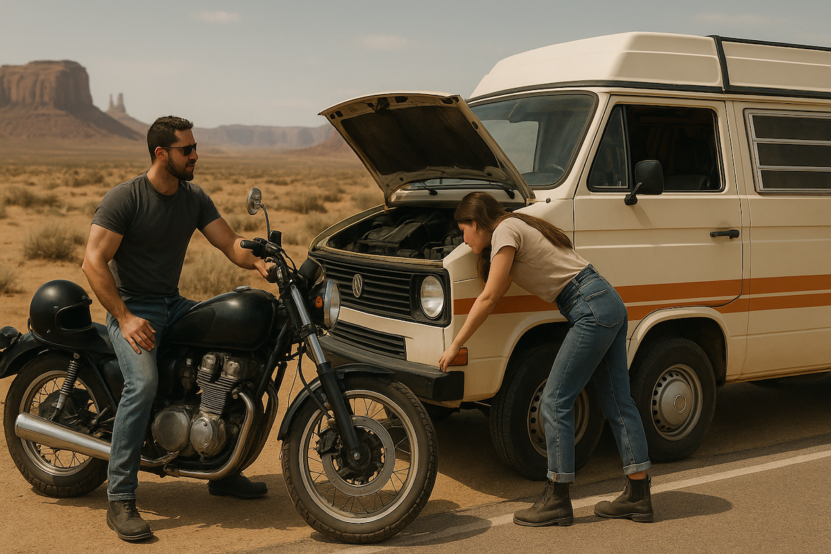 Warmed by the engine heat, Warmed by the Engine Heat: A Sensual Encounter on the Desert Highway, Full Body Massage Service