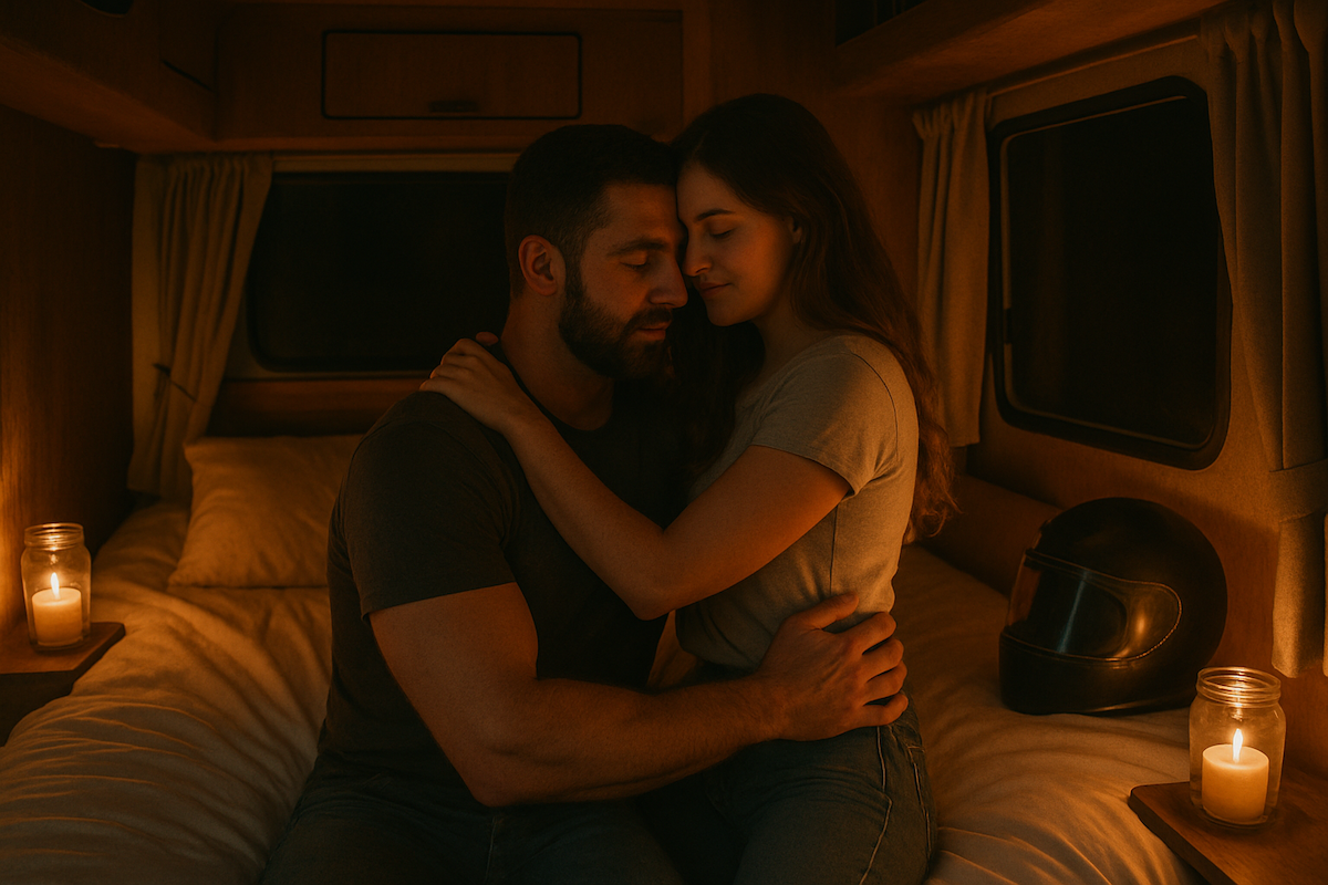 Warmed by the engine heat, Warmed by the Engine Heat: A Sensual Encounter on the Desert Highway, Full Body Massage Service